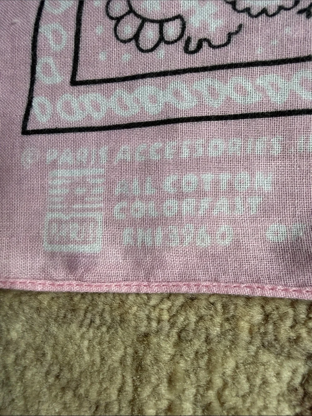 Vintage Pink Paisley Bandana | Paris Accessories Made in USA  All Cotton